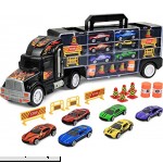 Click N' Play Transport Car Carrier Truck ,Loaded with Cars Road Signs and More. Hold Up to 28 Cars.Jumbo 22 Long,  B01MFHXFZG